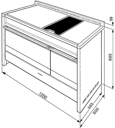 плита кухонная Smeg A3-81 купить
